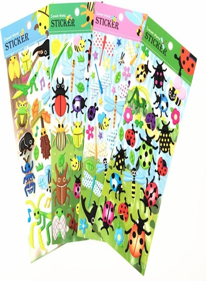 Dhaval Puffy Stickers for Kids - 3D Foam Stickers Cute Bird Butterfly Insect Designs for DIY Crafts - Image 1